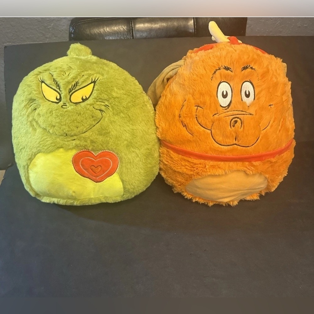 Squishmallows 12" Fuzz-A-Mallow Max the Dog Christmas Grinch Fuzzy Plush Stuffie